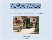 Tablet Screenshot of milton-house.co.uk
